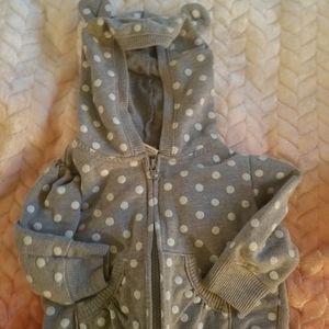 Pokadot hoodie with ears